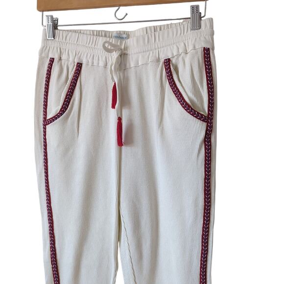 Sundance Womens Ingrid Henley Comfy Casual Pants Thermal Knit Southwestern Small - Picture 4 of 9